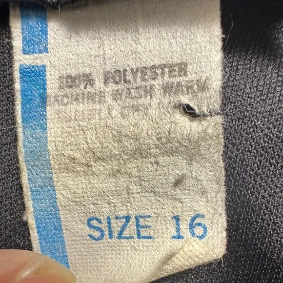 Vintage Jane Barr New York Polka Dot Ruffle Dress Size 16 Mid Century Style - Picture 7 of 7